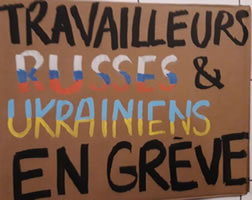 Russen und Ukrainer, Kapital ein gemeinsamer Hauptfeind: Streik bei Orange Fox Bikes in Paris