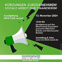 NRW bleib sozial! Kundgebung am 13.11.2024 in Düsseldorf gegen Haushaltsentwurf 2025 und Kürzungen im Sozialbereich